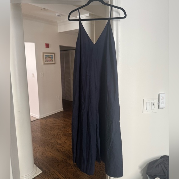 Aritiza Black Midi Dress with Spaghetti Straps - Picture 3 of 6